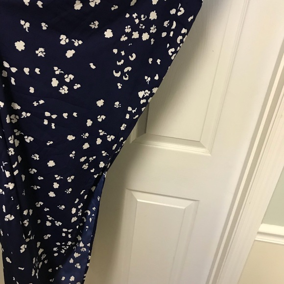 Jessica Simpson 2X Wide Leg Pants Navy & White - Picture 3 of 4